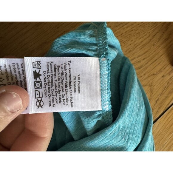 Eddie Bauer Women Long Sleeve V-Neck Stretch Ruched Shirt Sz Medium Lightweight - Picture 8 of 16